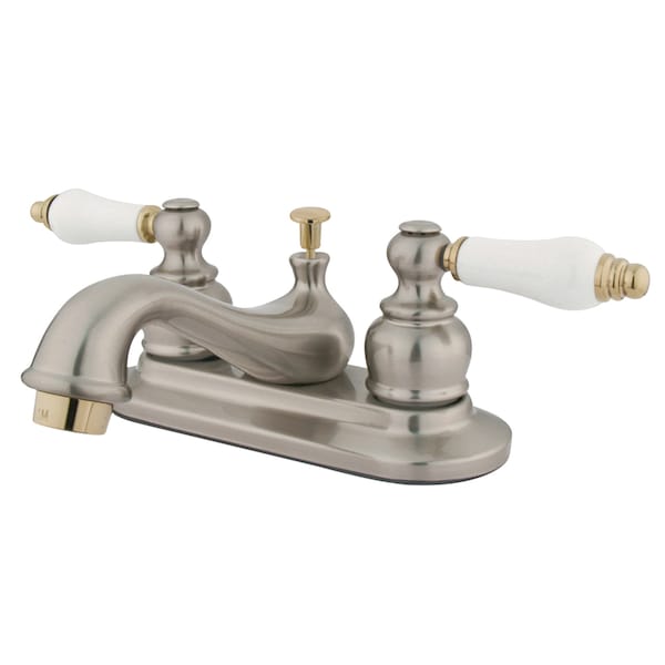 4" Centerset Bathroom Faucet, Brushed Nickel